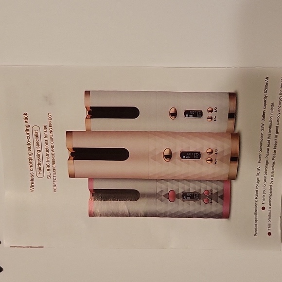 Wireless USB Auto Hair Curler Travel Small Compact Chargeable - Picture 4 of 6